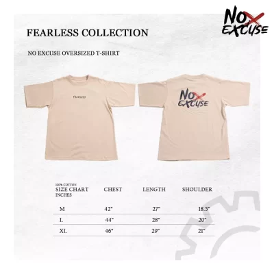 NO EXCUSE / FEARLESS Tシャツ