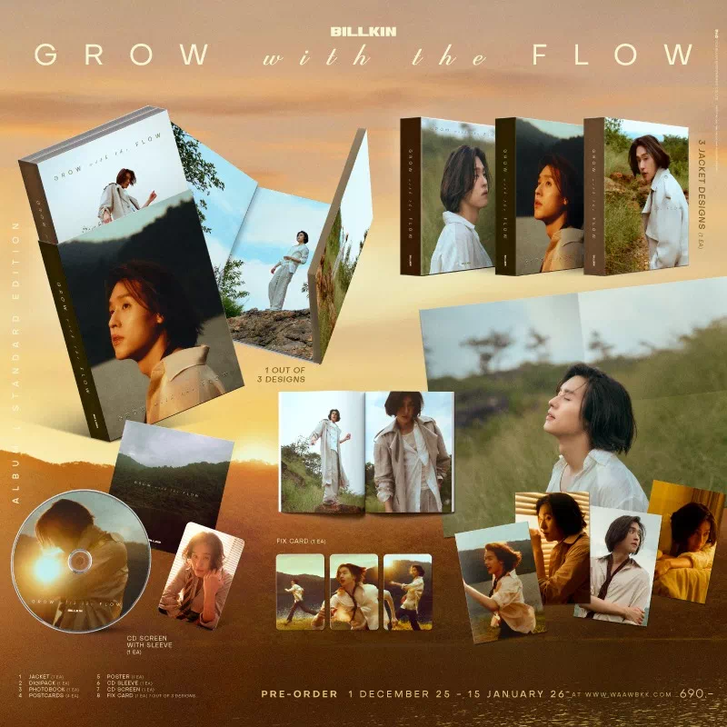 BILLKIN / GLOW WITH THE FLOW アルバム - タイBL・タイGLドラマグッズ
